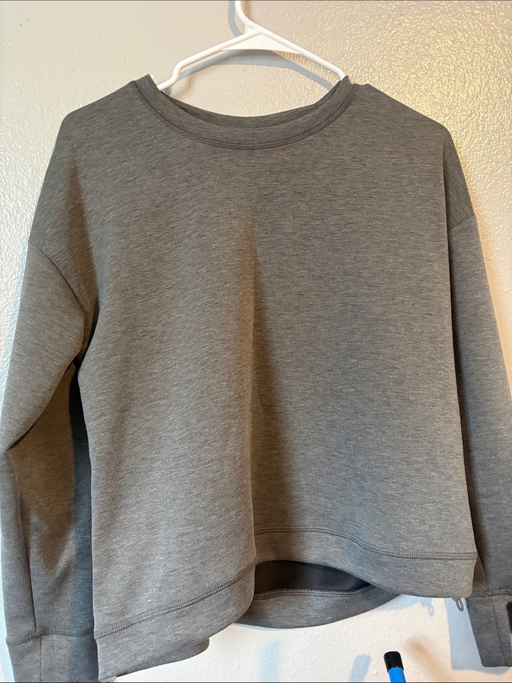 Classic Crewneck Pullover Sweater in Heather Gray